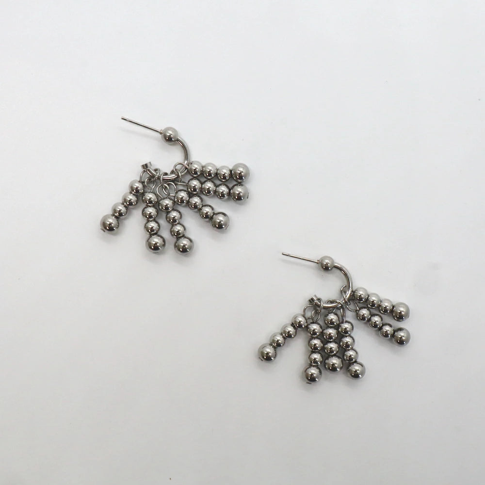 P278 stainless silver ball unique pierce