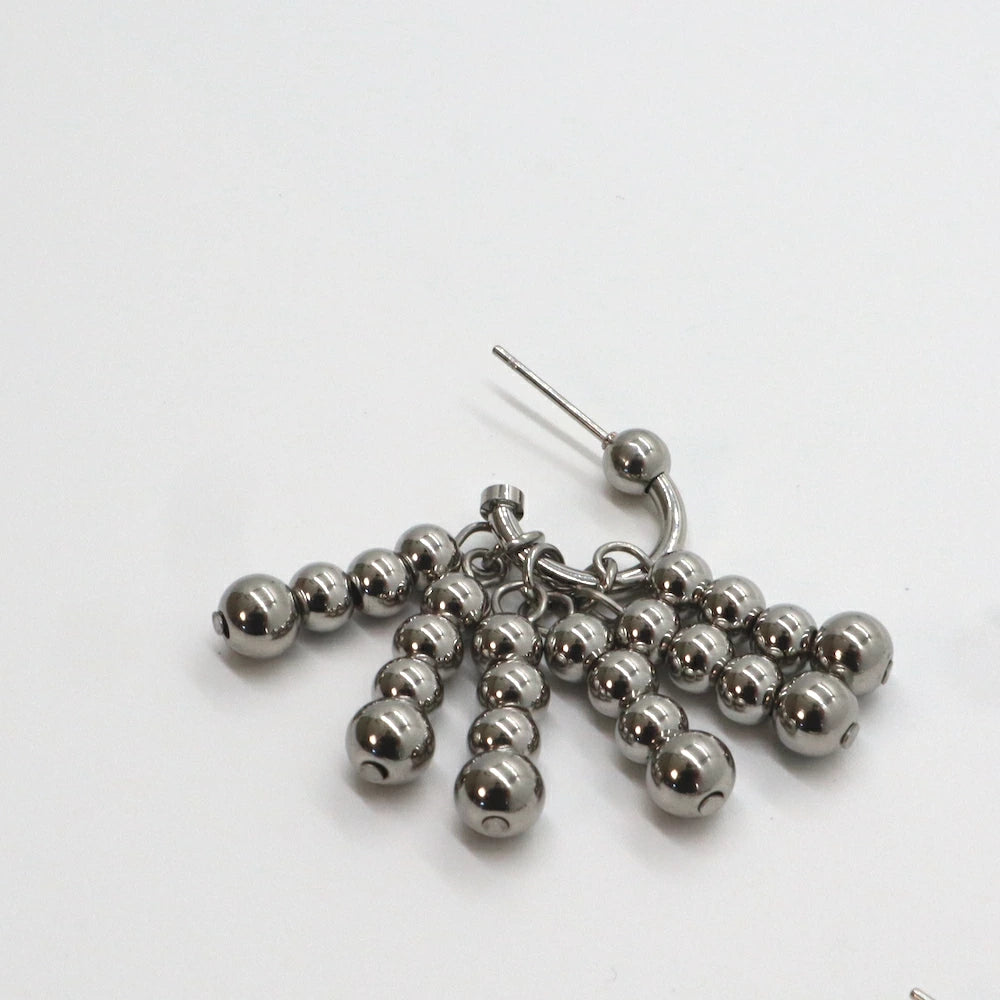 P278 stainless silver ball unique pierce