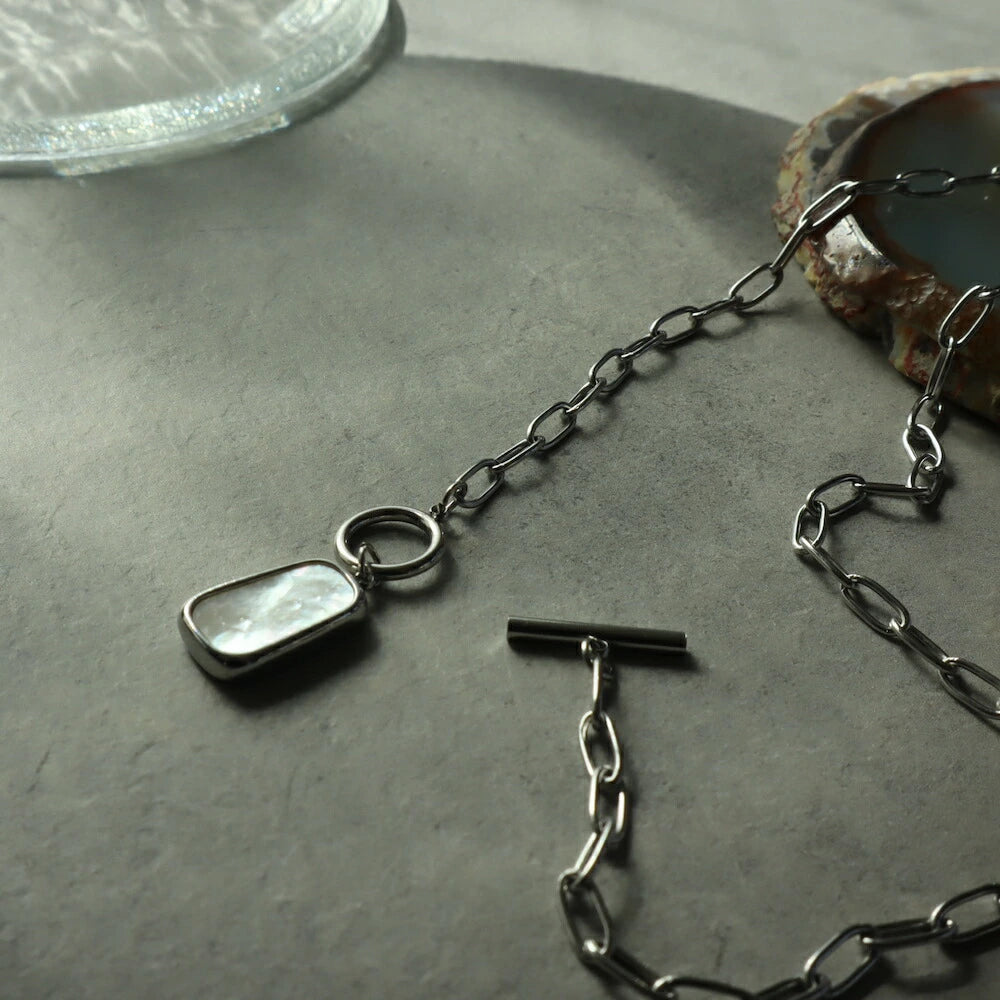 N087 stainless shell necklace