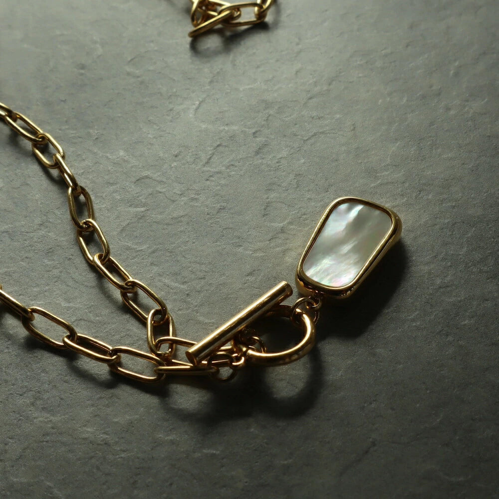 N087 stainless shell necklace