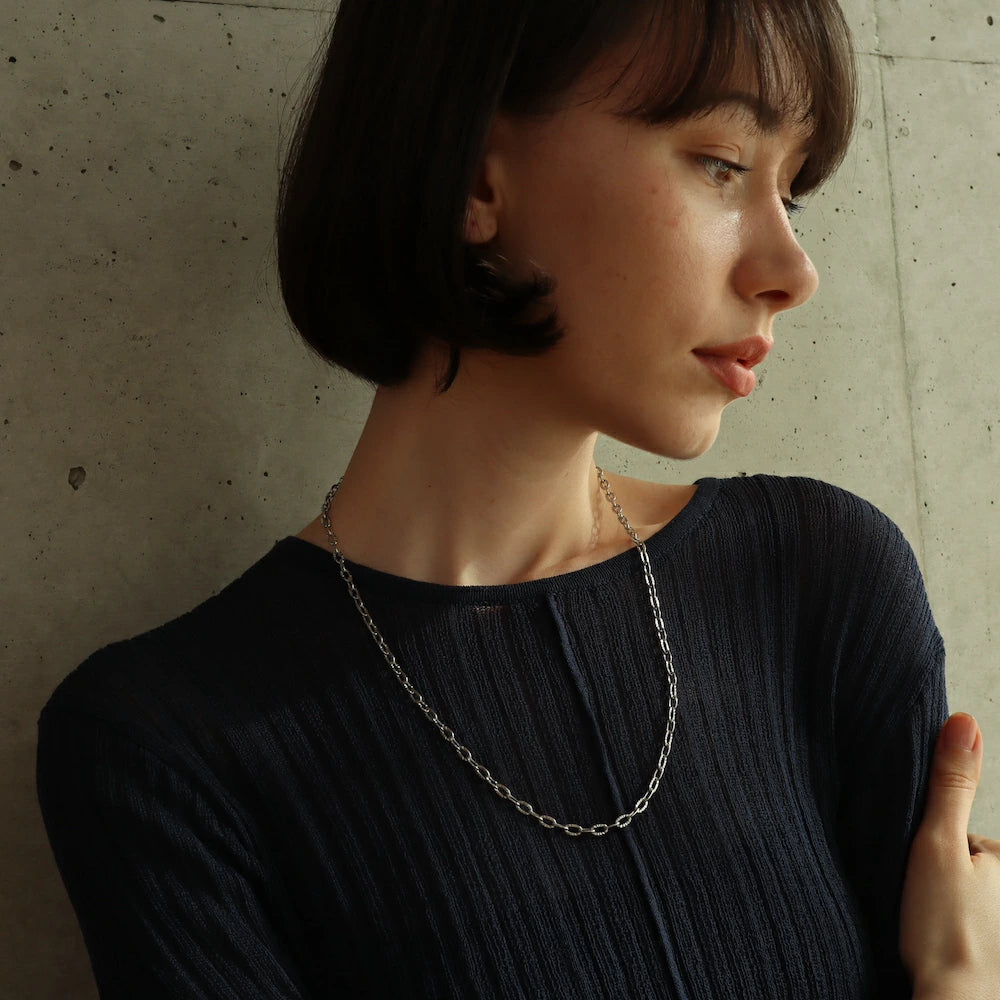 N092 stainless adjustfree cut chain necklace
