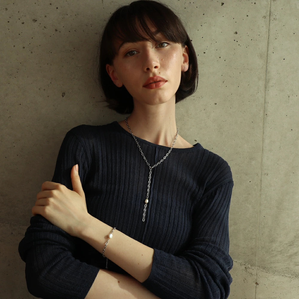 N092 stainless adjustfree cut chain necklace