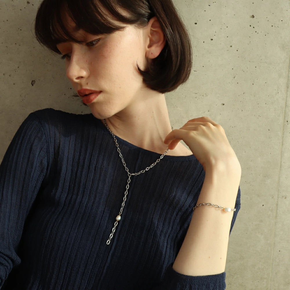 N092 stainless adjustfree cut chain necklace