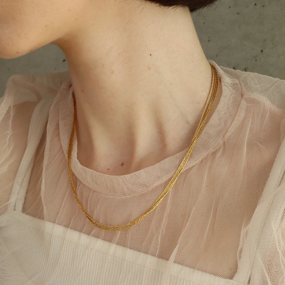 N041 stainless lots of chains necklace