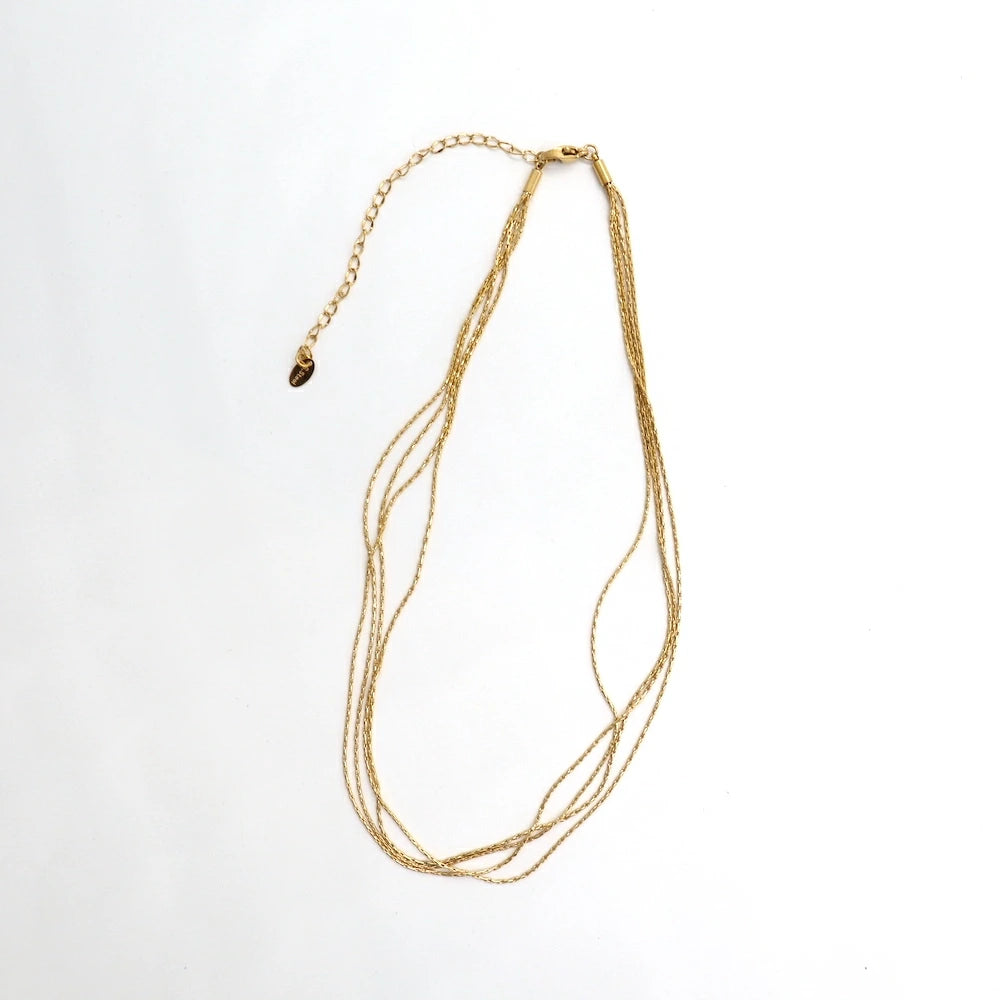 N041 stainless lots of chains necklace