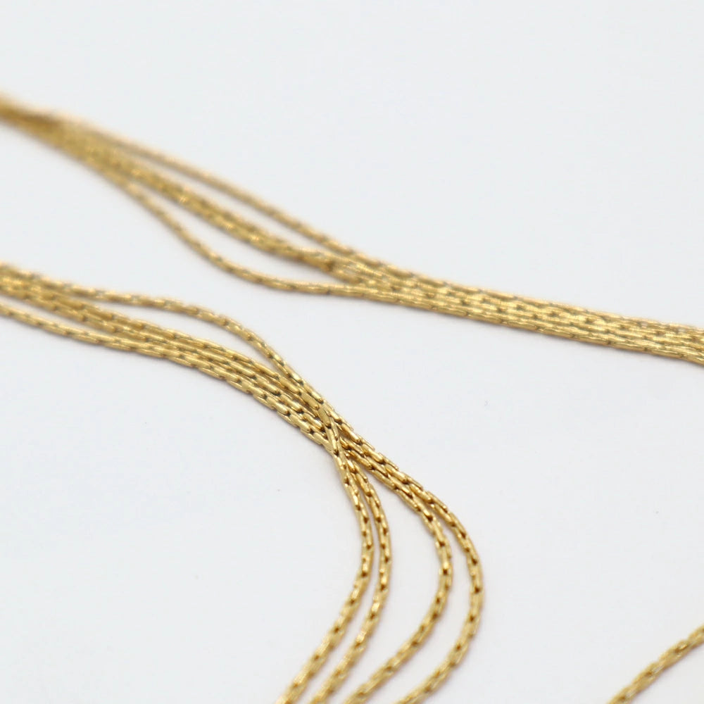 N041 stainless lots of chains necklace