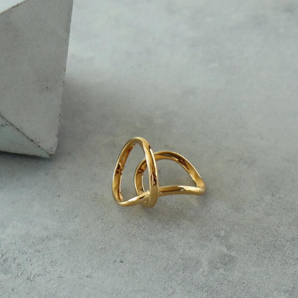 R018 stainless nuance oversized ring