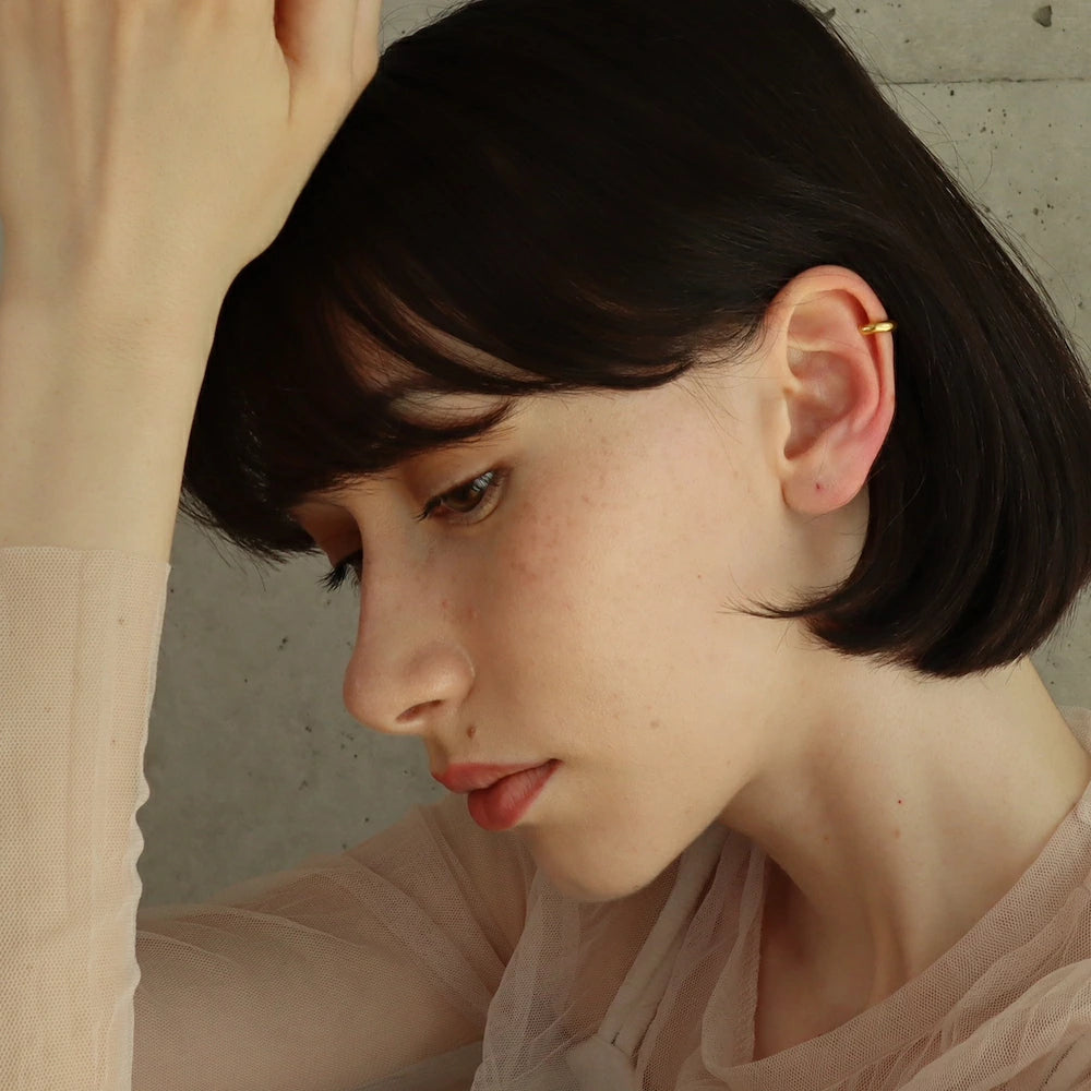 C003 stainless simple earcuff