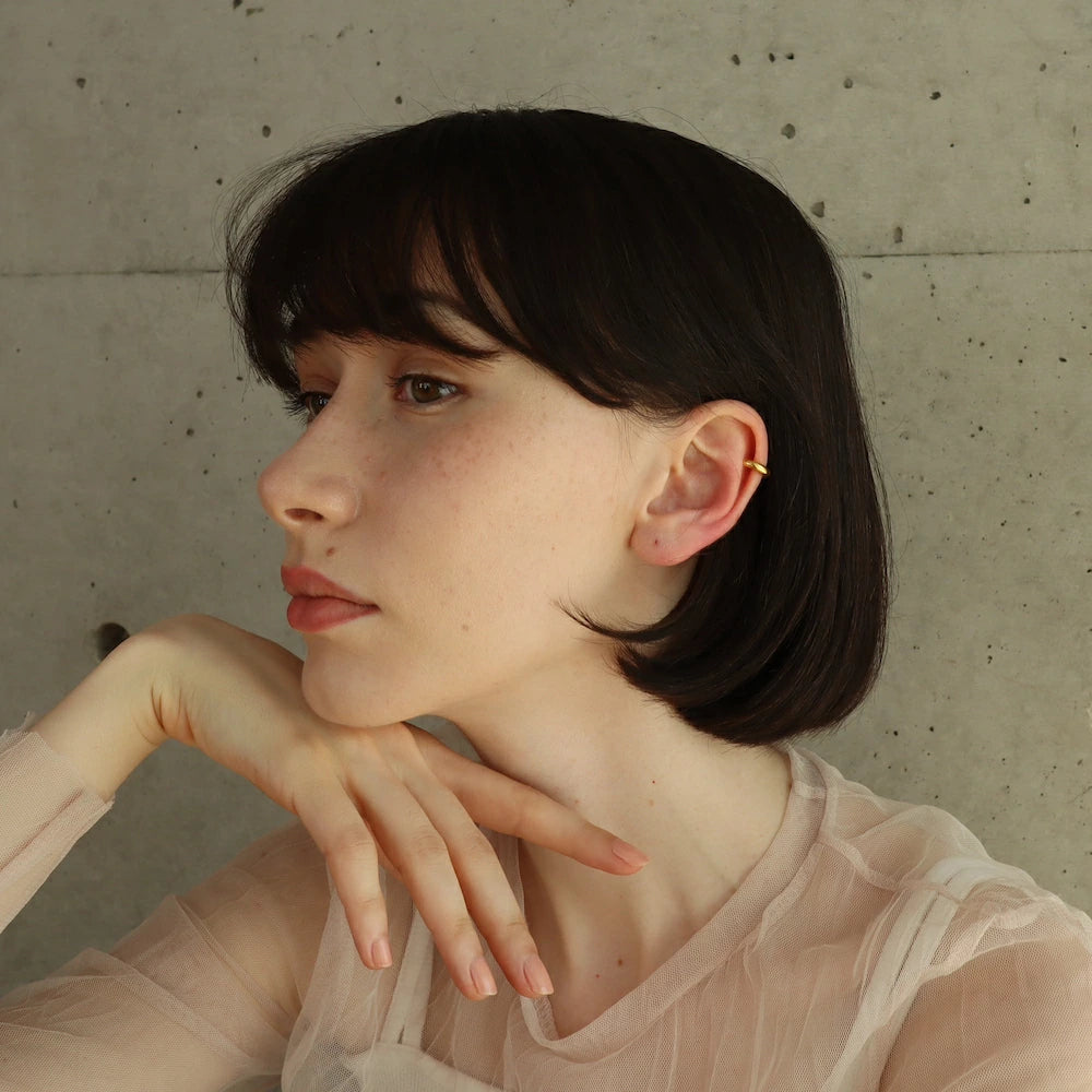 C003 stainless simple earcuff