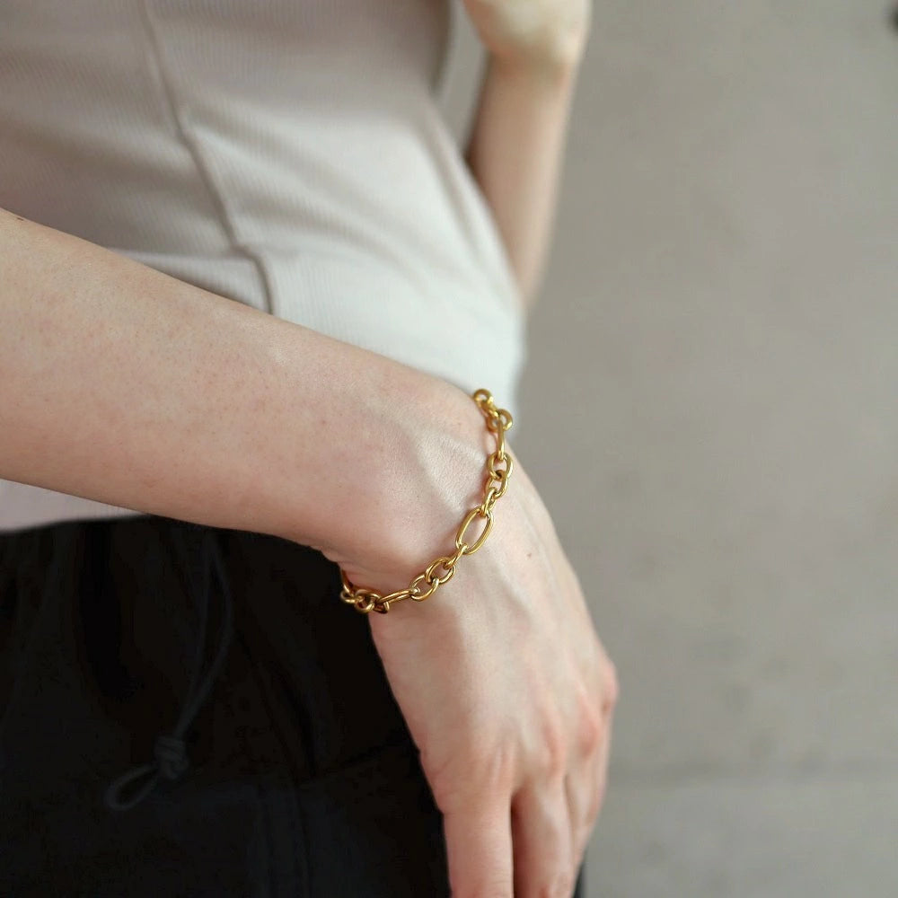 N058 stainless cross chain adjust free bracelet