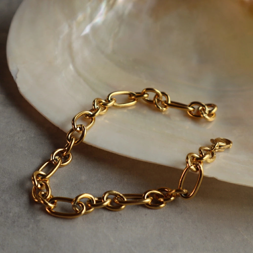 N058 stainless cross chain adjust free bracelet