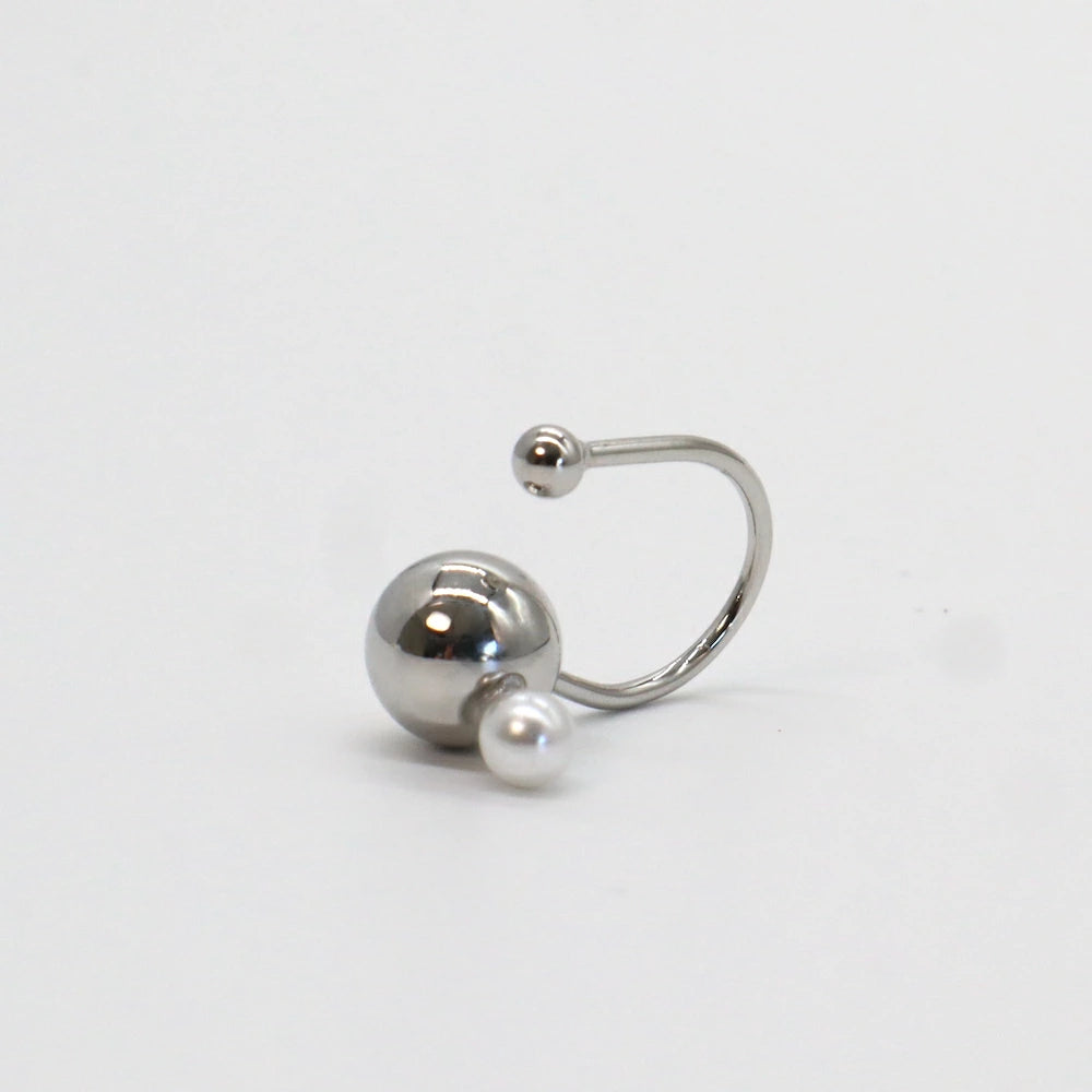 C012 pearl ball arch earcuff