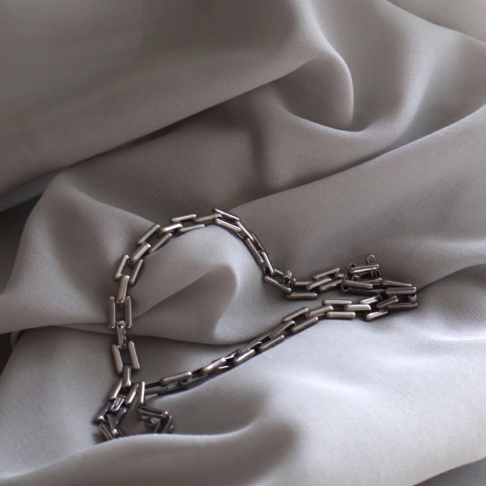 N073 stainless chain oversized necklace