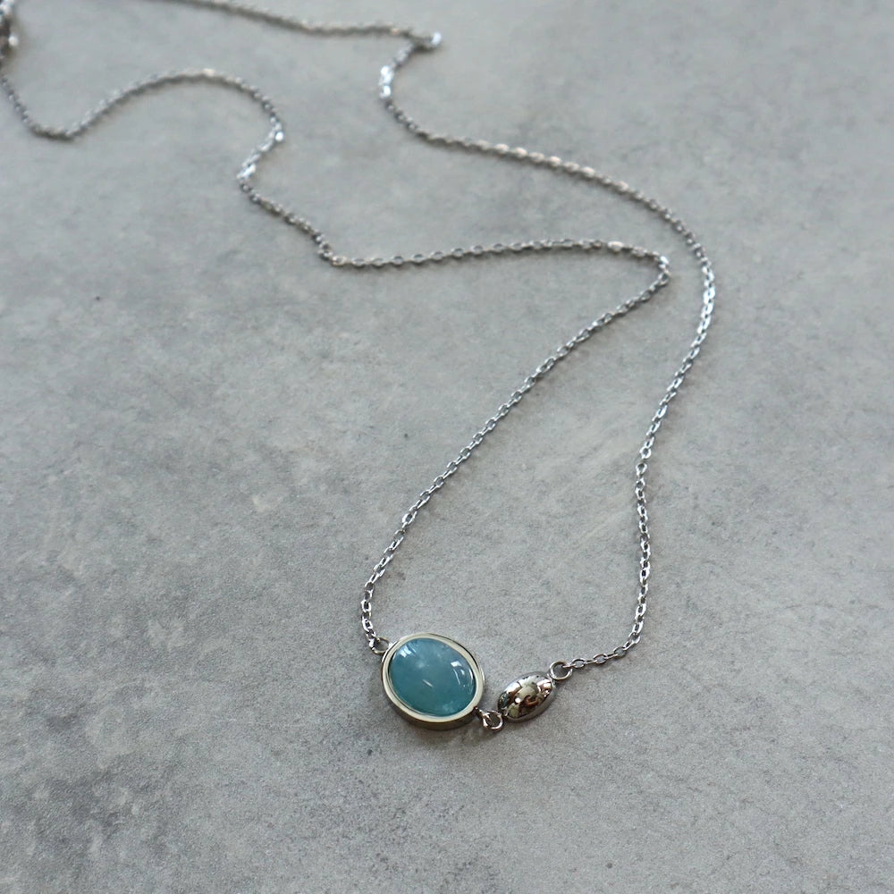 N115 stainless color crystal necklace