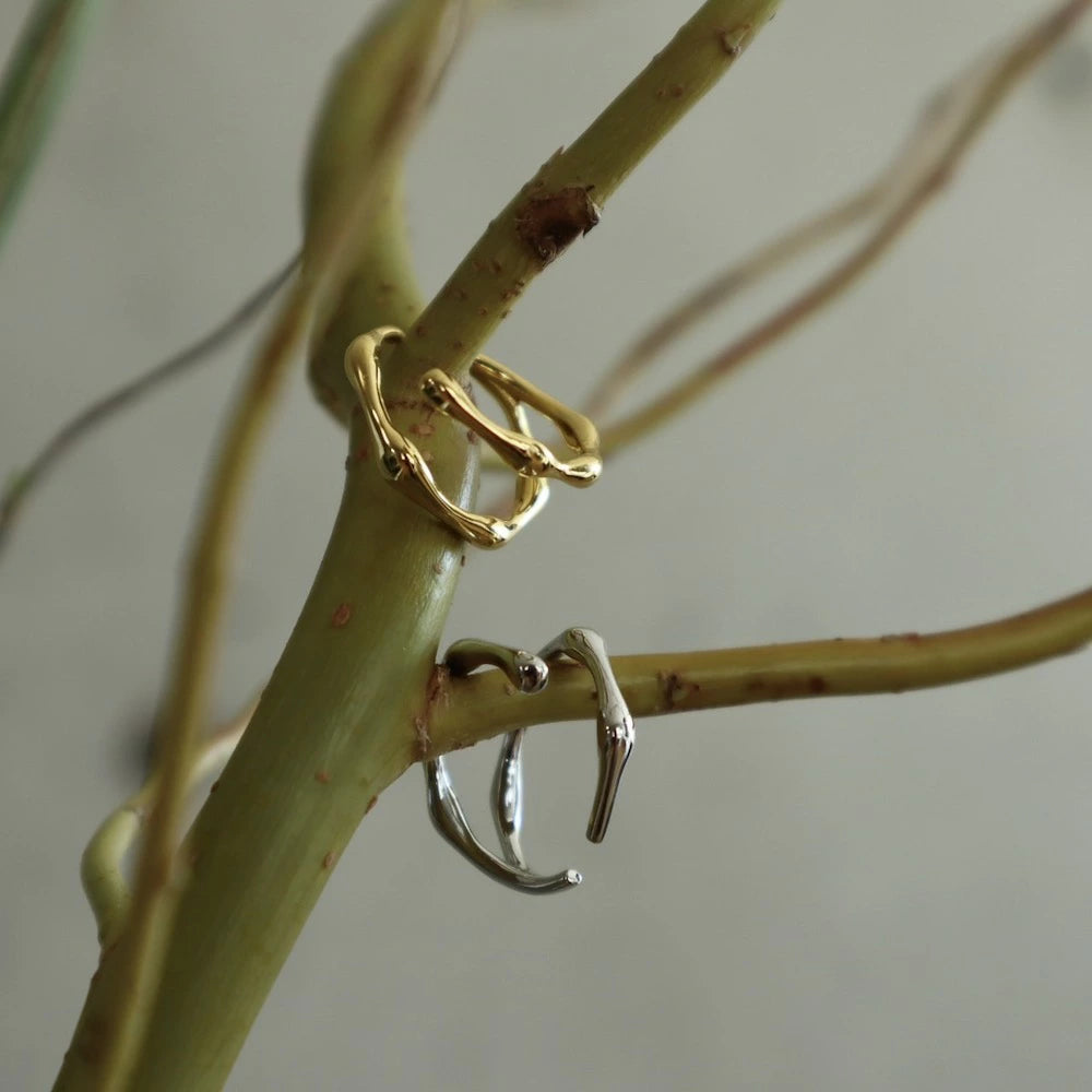 C022 silver925 bone earcuff ring