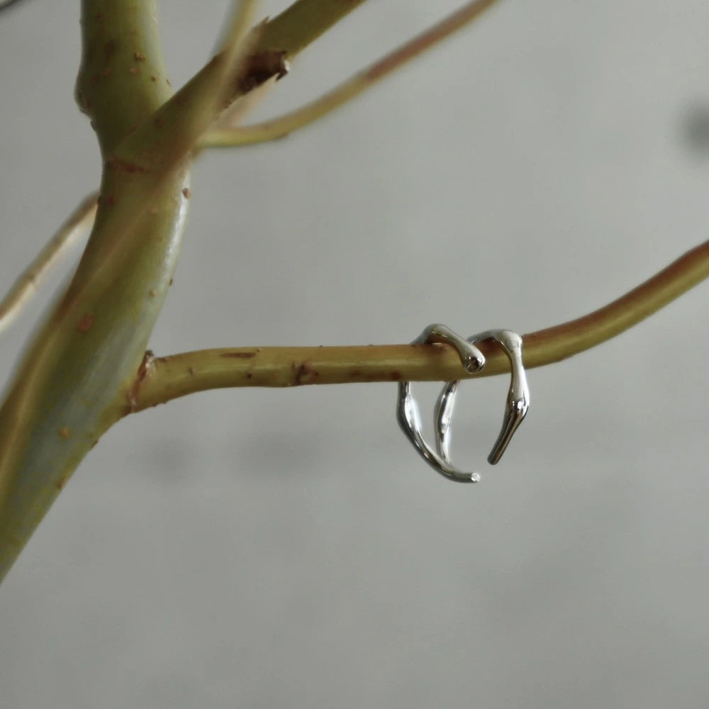 C022 silver925 bone earcuff ring