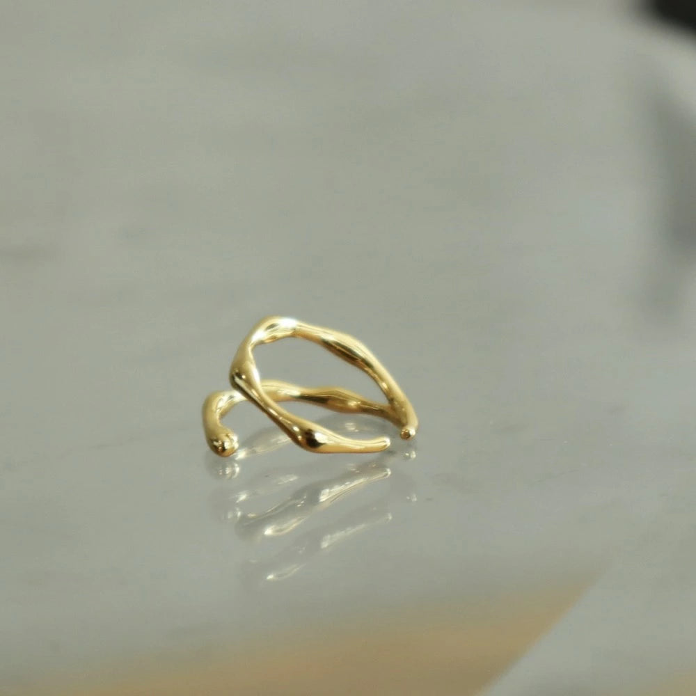 C022 silver925 bone earcuff ring