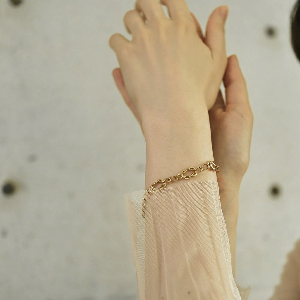 N123 stainless 3type chain bracelet