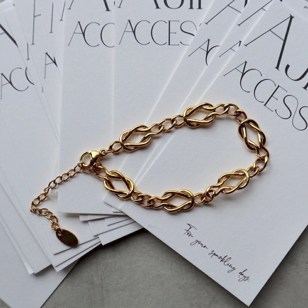 N123 stainless 3type chain bracelet