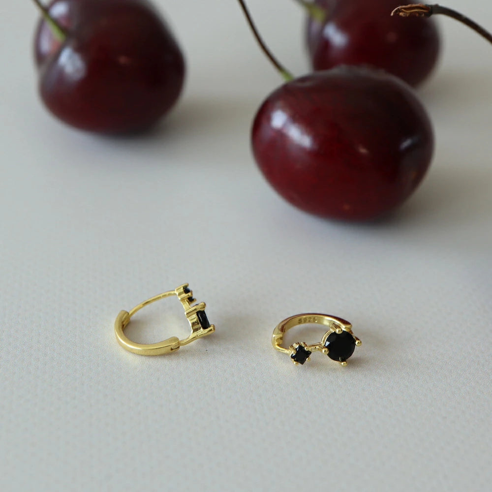 P099 silver925 zirconia line minimum hoop pierce