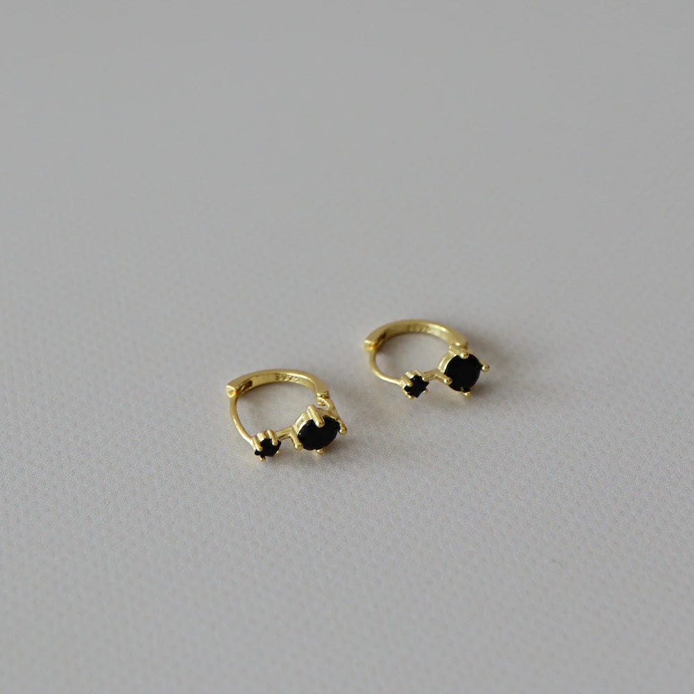 P099 silver925 zirconia line minimum hoop pierce