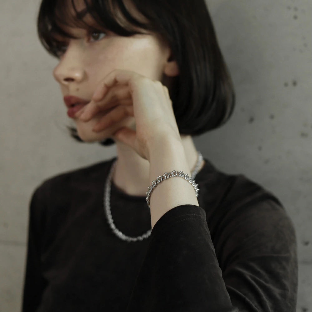 N132 stainless spiral chain bracelet