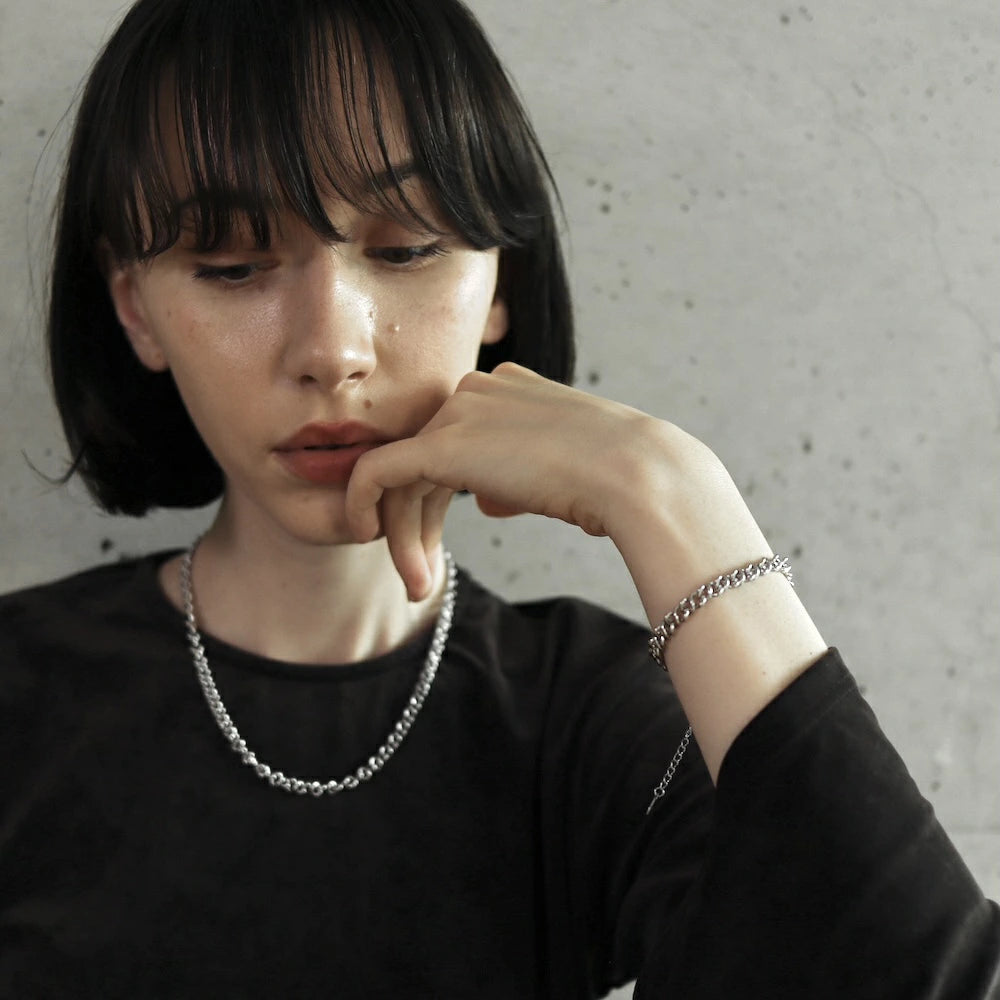 N132 stainless spiral chain bracelet