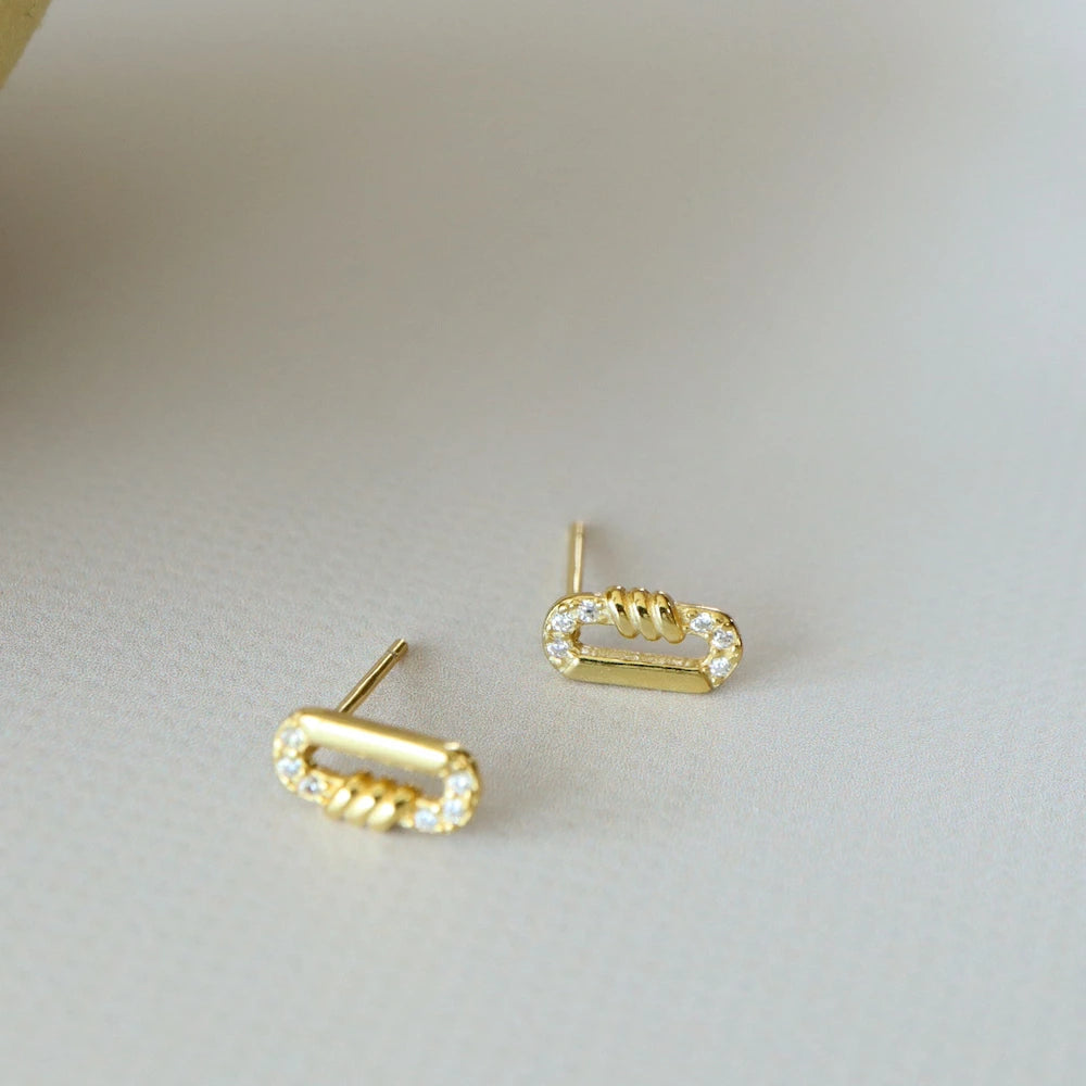 P185 silver925 square circle minimum pierce