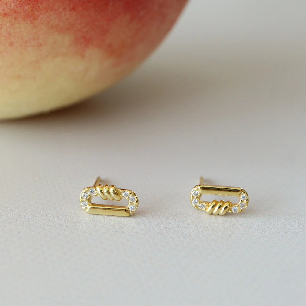 P185 silver925 square circle minimum pierce