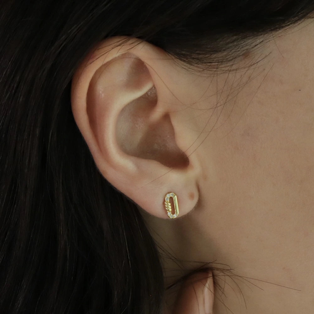 P185 silver925 square circle minimum pierce