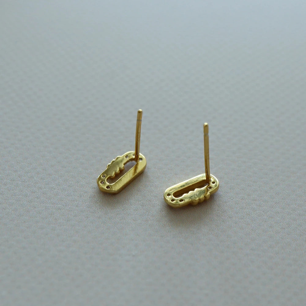 P185 silver925 square circle minimum pierce