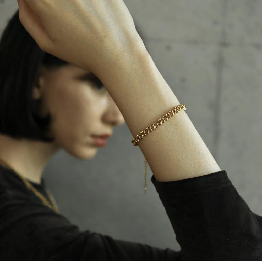 N132 stainless spiral chain bracelet