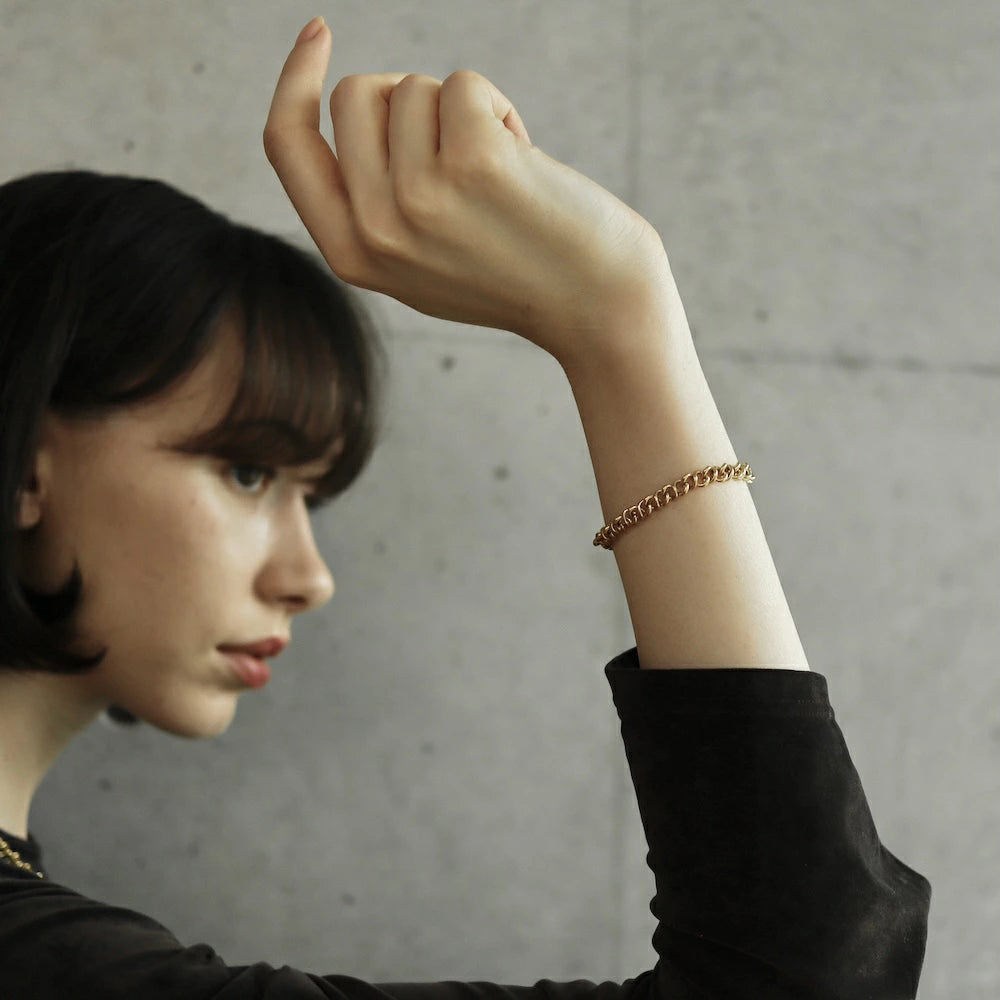 N132 stainless spiral chain bracelet