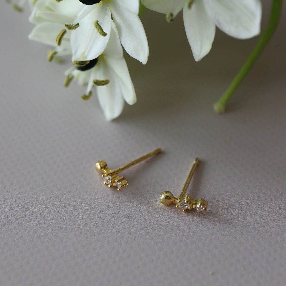 P184 silver925 stone line minimum pierce