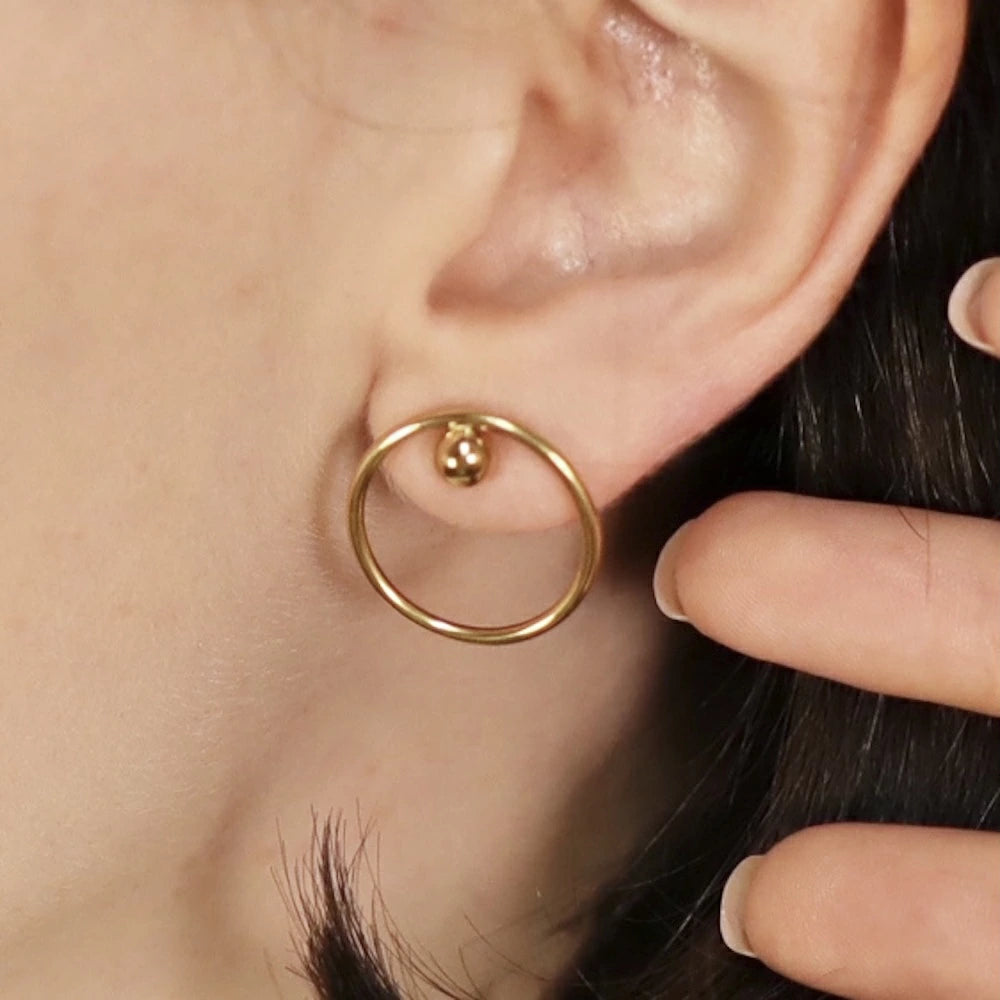 P074 stainless circle pierce