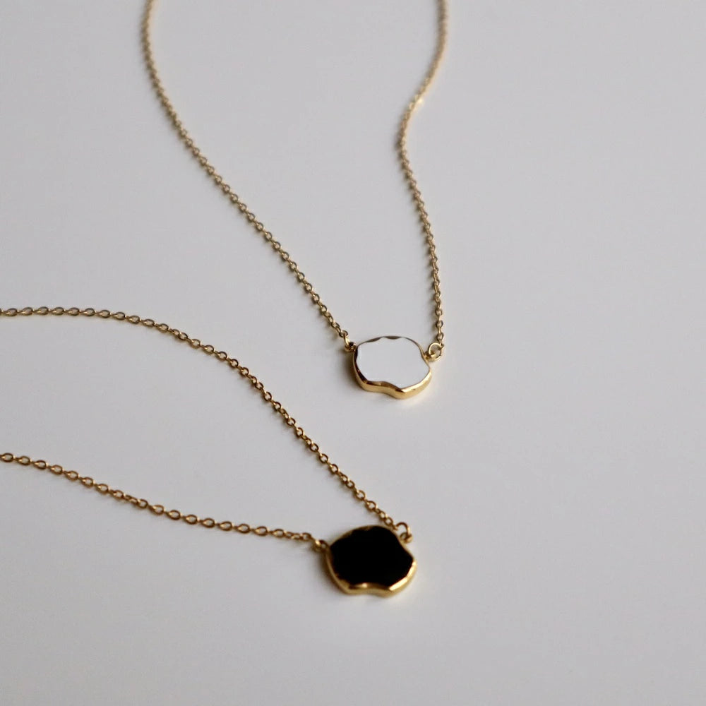 N179 stainless plate necklace