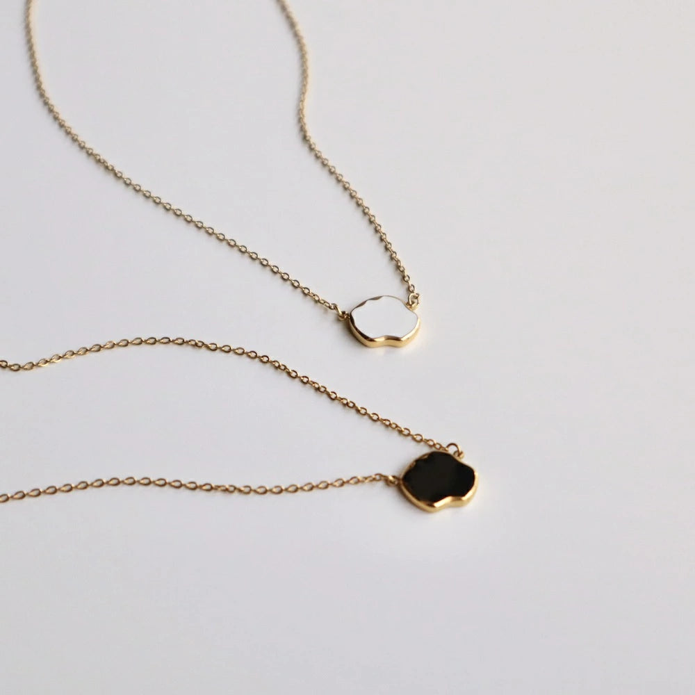N179 stainless plate necklace