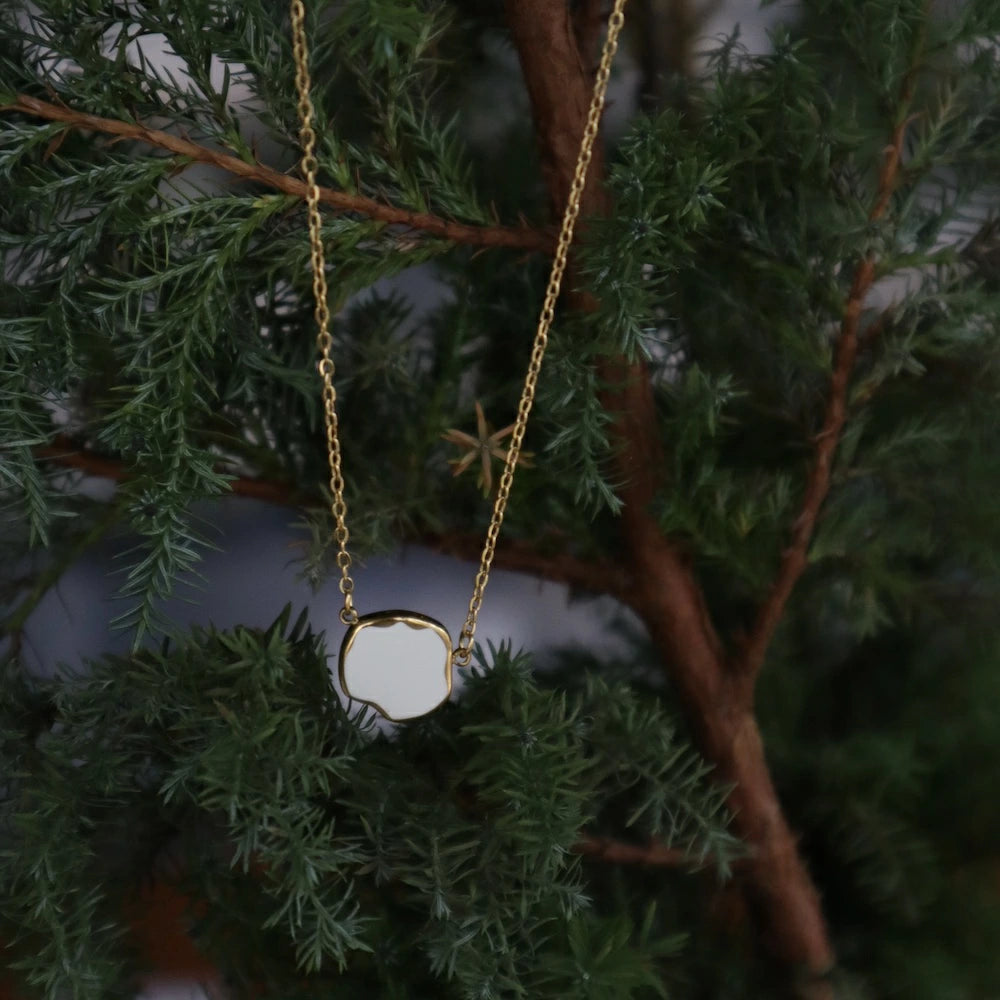 N179 stainless plate necklace