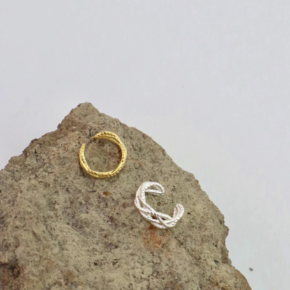 C140 silver925 lace earcuff