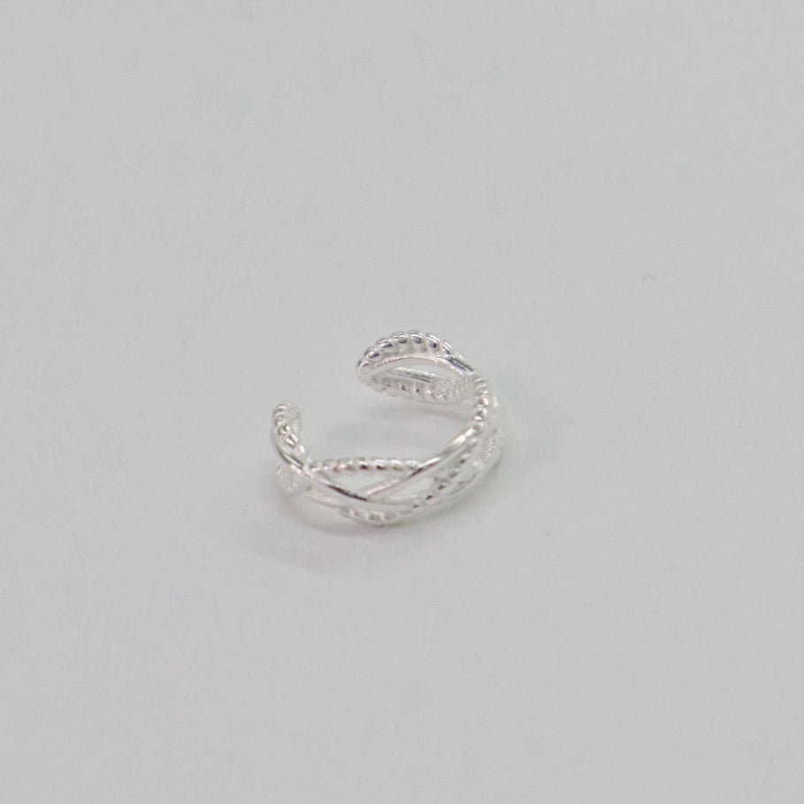 C140 silver925 lace earcuff