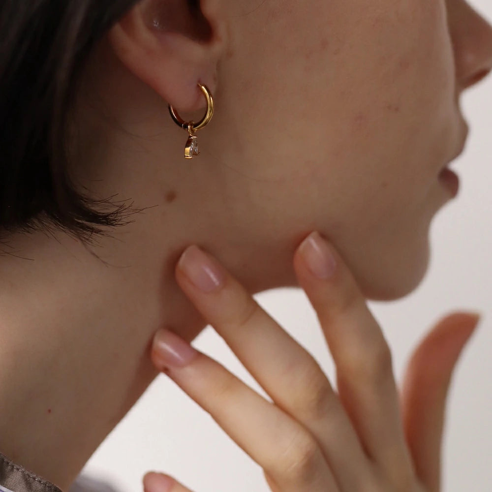 P367 stainless 2style hoop pierce