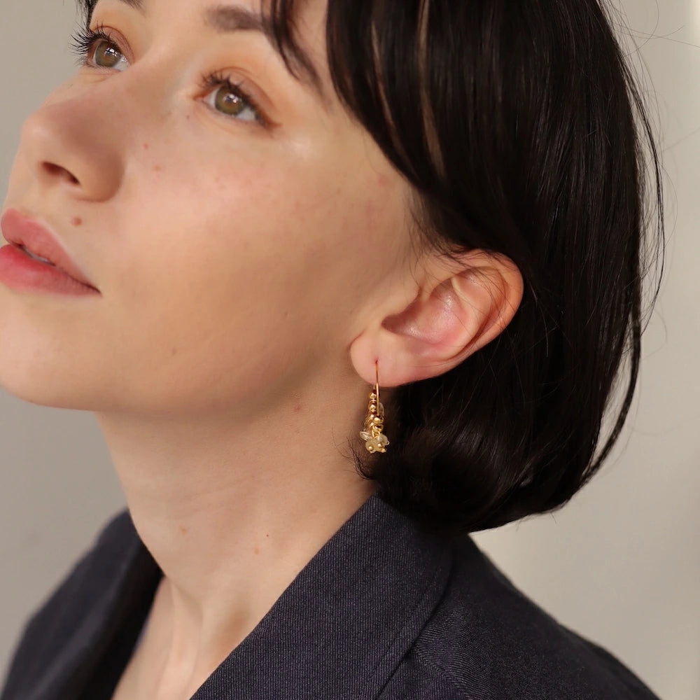 P390 stainless oversized stone hoop pierce