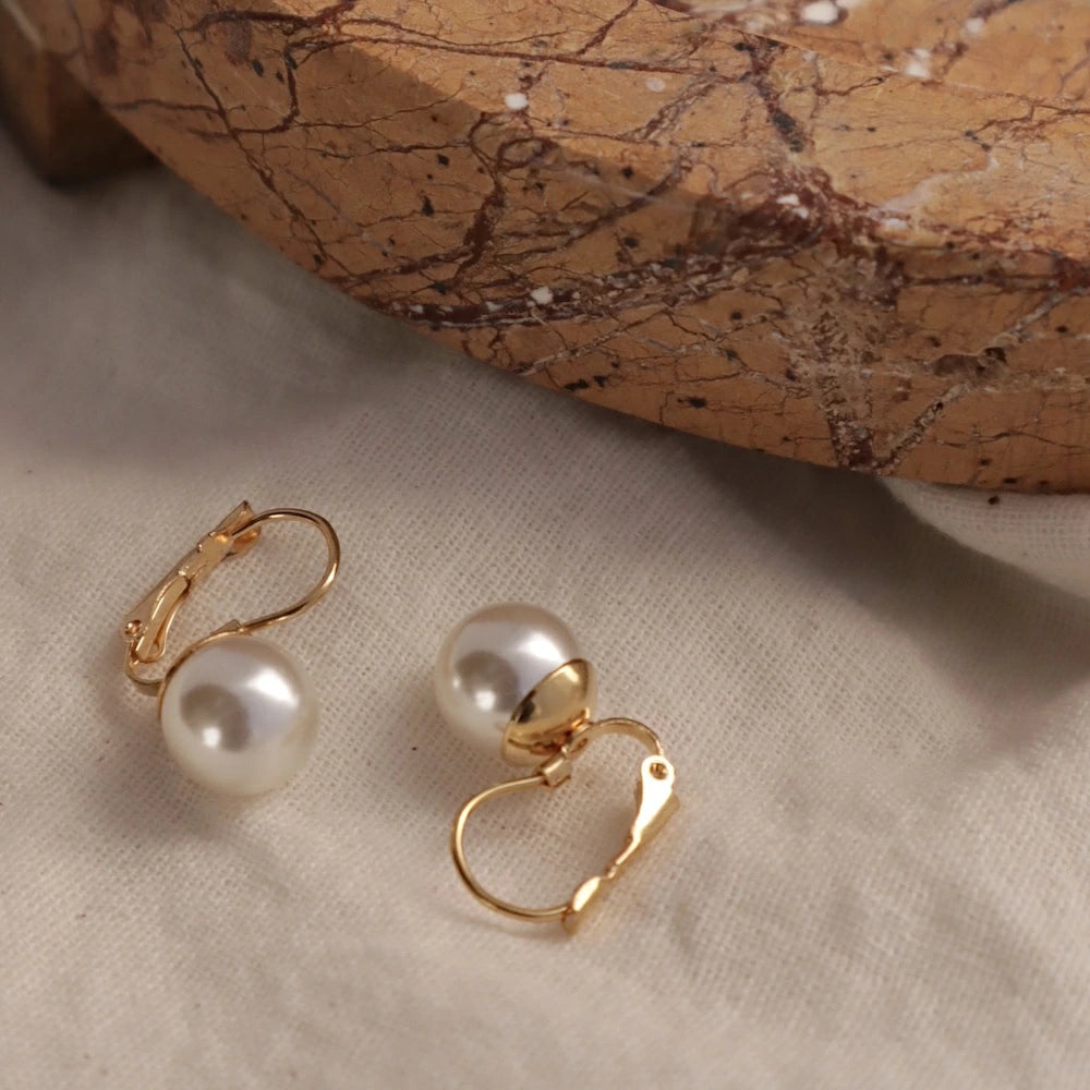 P391 stainless french hook pearl pierce