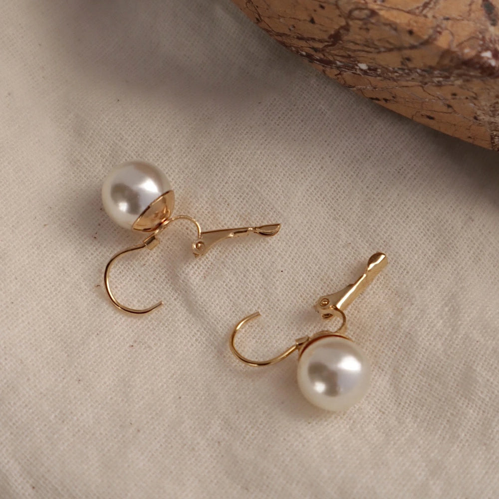 P391 stainless french hook pearl pierce