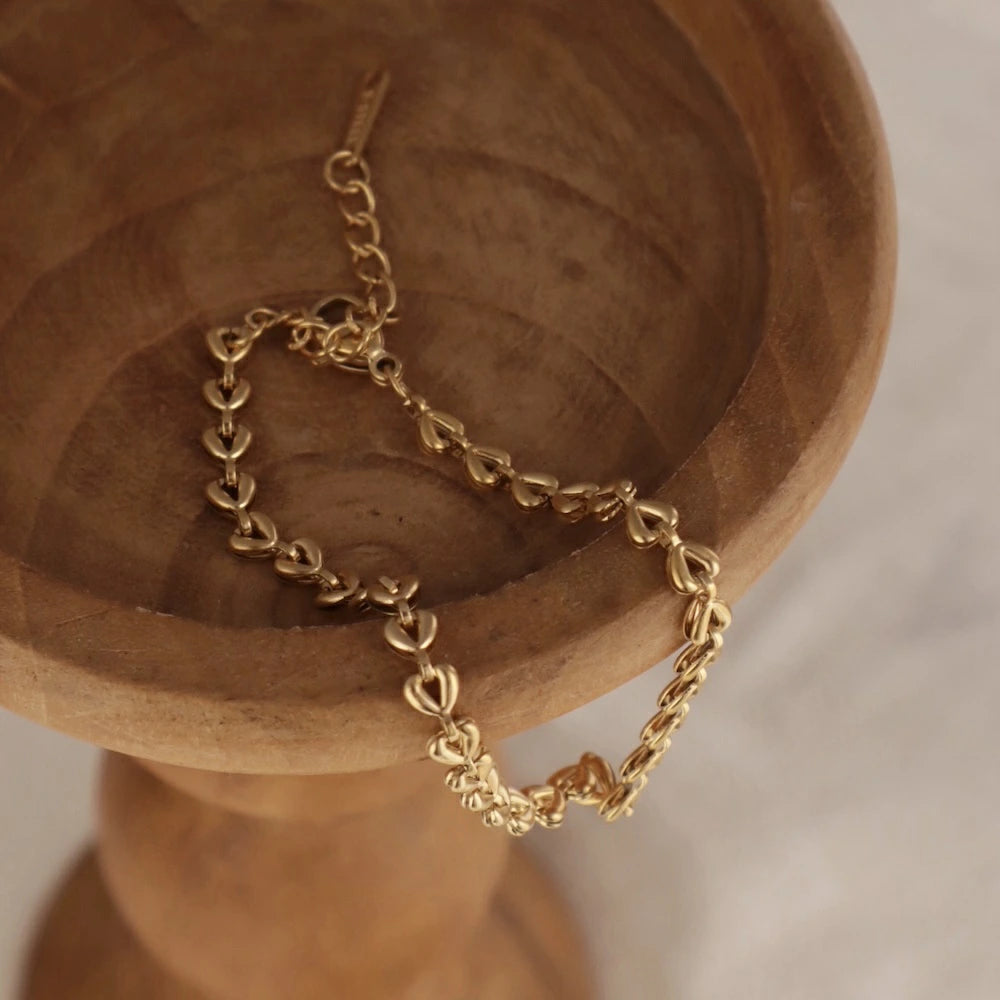 N199 stainless triangle chain bracelet