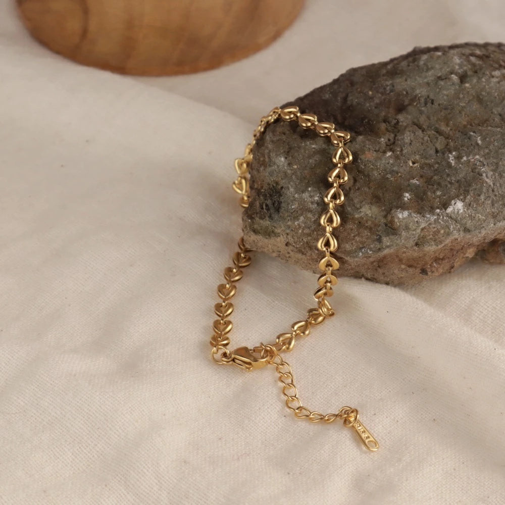 N199 stainless triangle chain bracelet