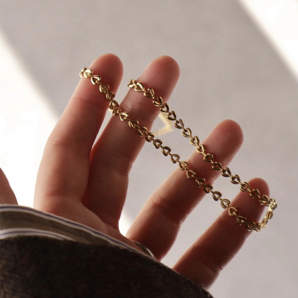 N199 stainless triangle chain bracelet