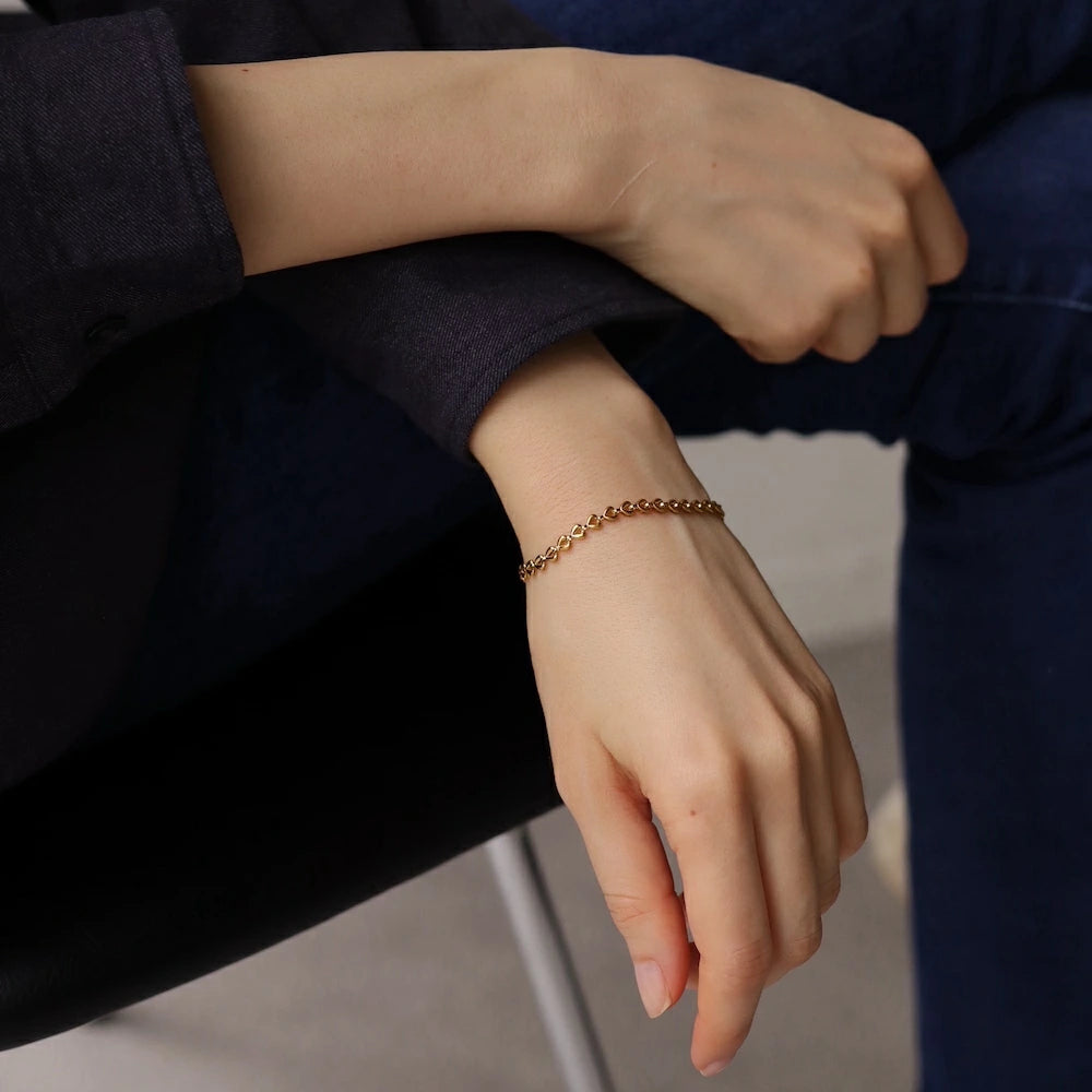 N199 stainless triangle chain bracelet