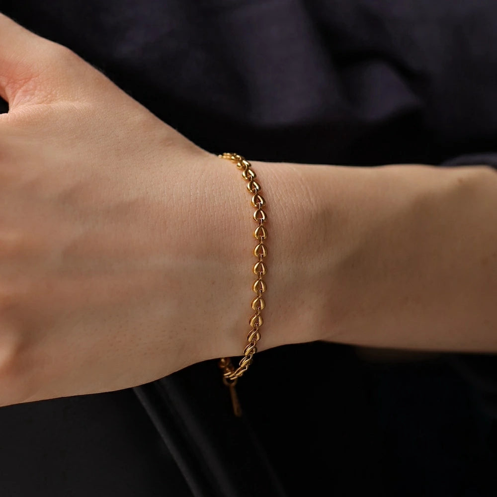 N199 stainless triangle chain bracelet