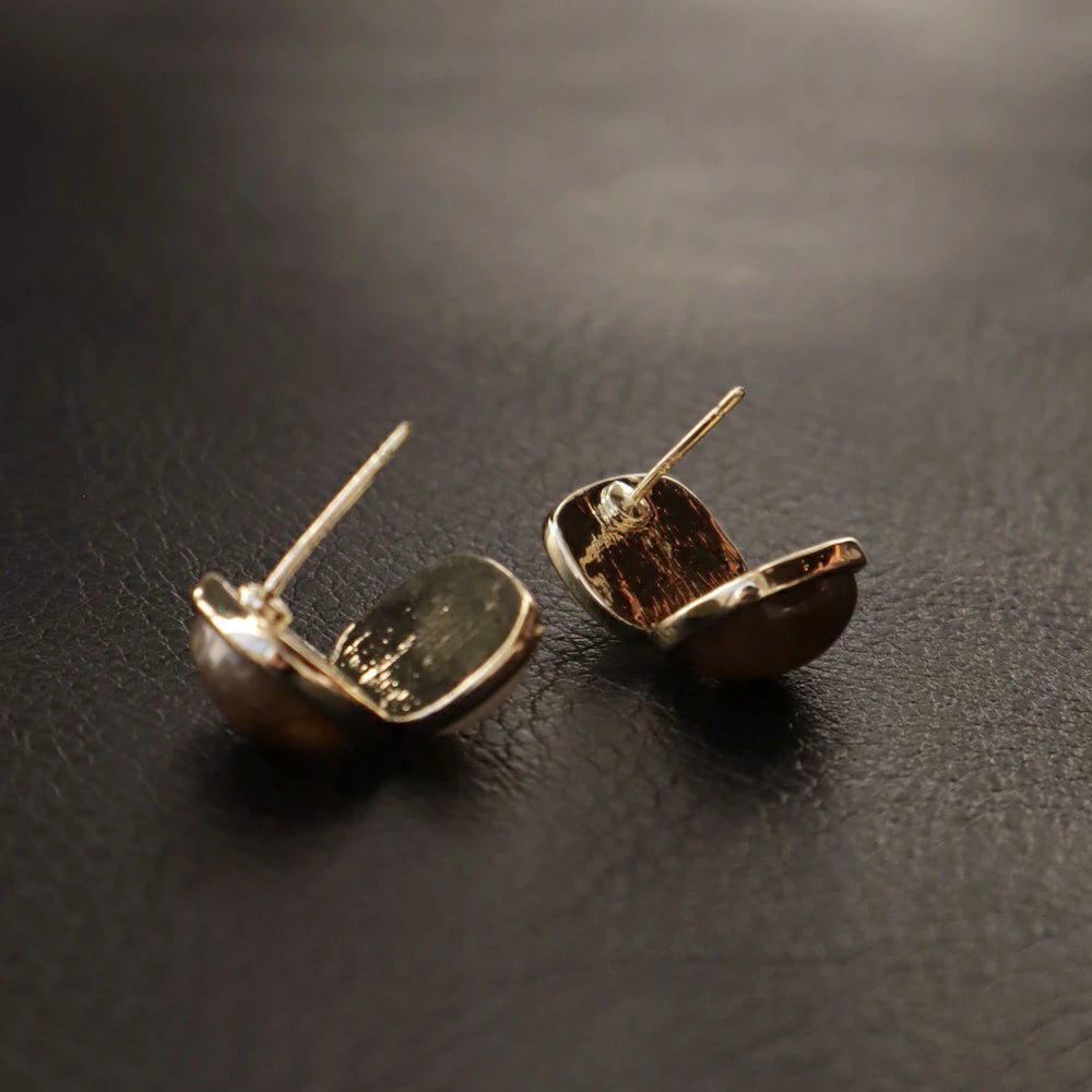 P396 square color stone pierce